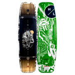 Guara: An eco-friendly wakeboard with artistic animal and abstract symbol designs.