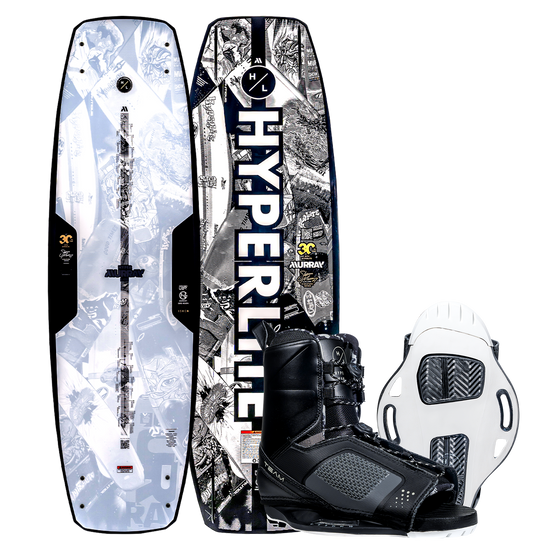 Murray Pro with Team OT Bindings, black bindings, white Hyperlite graphics, Variable Edge Design.