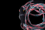 25 Pro Surf Rope Red & Teal, black handles, oversized foam endcaps.