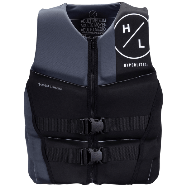 Black Grey Prime Men's Vest | Hyperlite 2024 | Approved Life Jacket